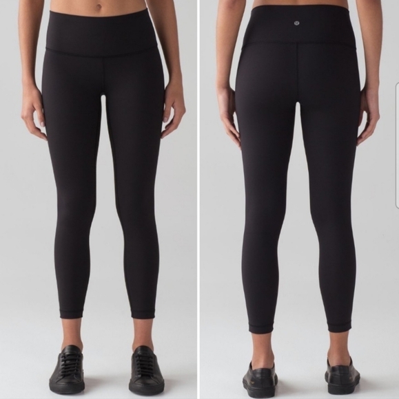 lululemon athletica Pants - Lululemon Wunder Under Hi-Rise Tight Size 6 25" Black Full-On Luxtreme LIKE NEW